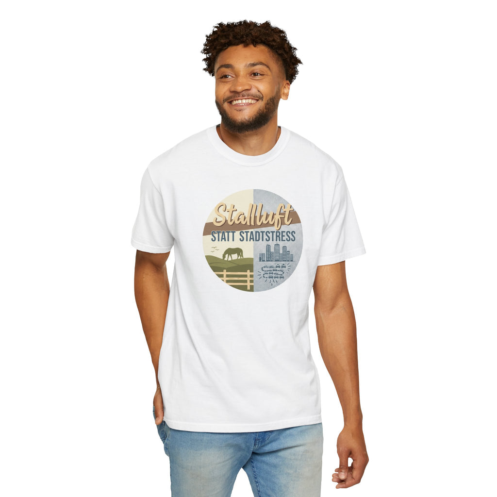 Stallluft statt Stadtstress T-Shirt - Landwirtschaft Mode | KUMPELKOLLEKTIV