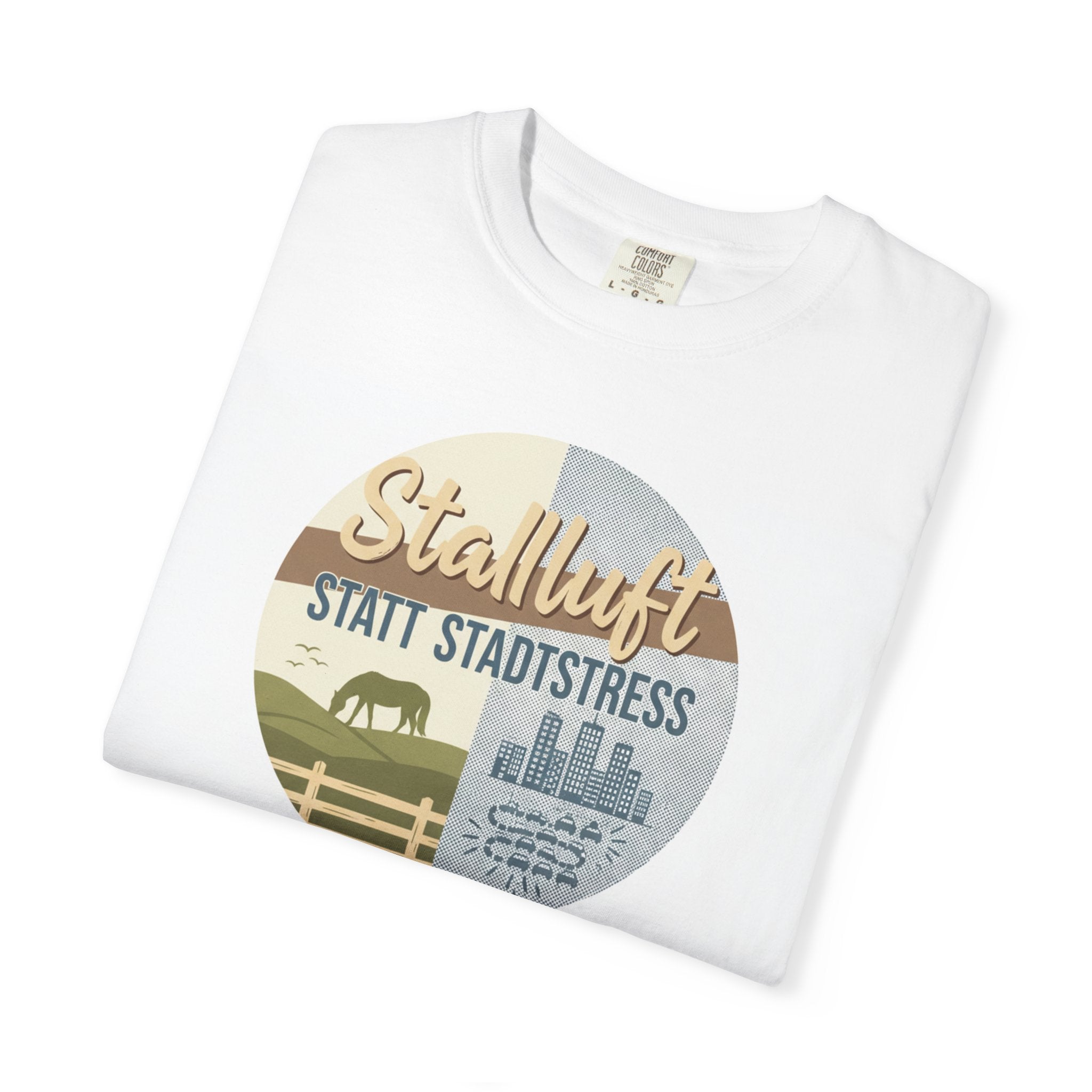 Stallluft statt Stadtstress T-Shirt — für Jung & Alt